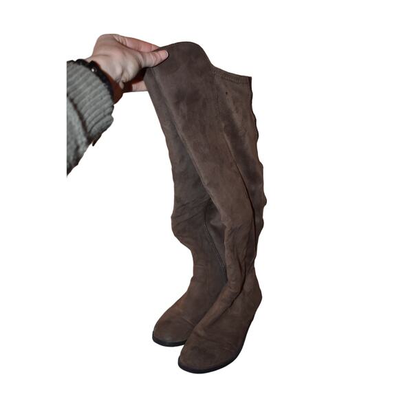 Style & Co Hayley Over the Knee Brown Suede Boot Size 6 - Picture 1 of 6